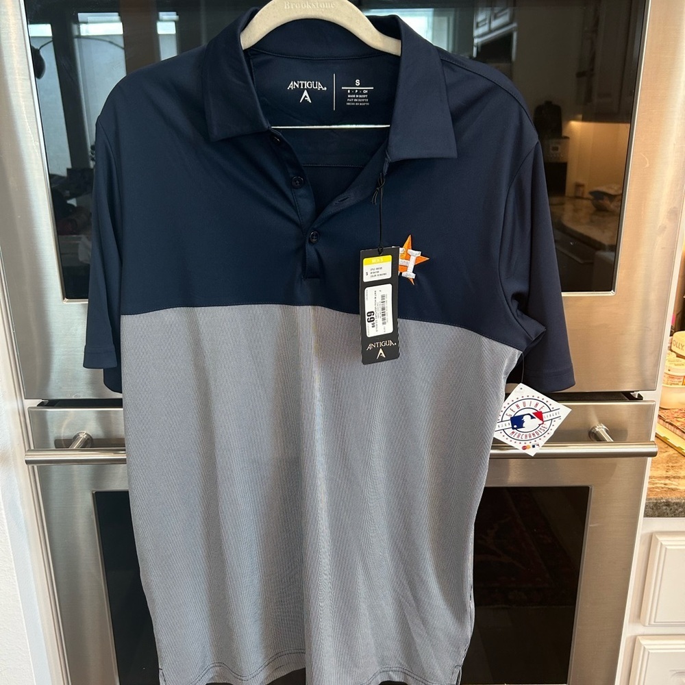 BNWT Antigua Houston Astros Men's Polo , size small